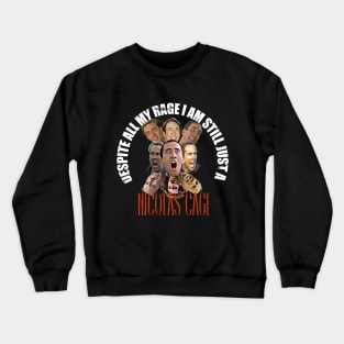 Nicolas Cage Rage! Crewneck Sweatshirt